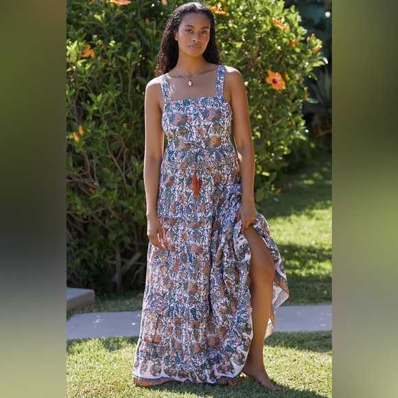Tuckernuck Dresses & Skirts - Ro’s Garden (Tuckernuck & Anthropologie) Tiered Maxi Dress - Size Medium